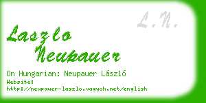 laszlo neupauer business card